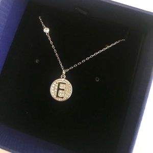 E Initial Swarovski Necklace